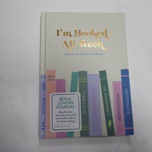 Think Ink I'M Booked All Week book lovers journal, smoke-free